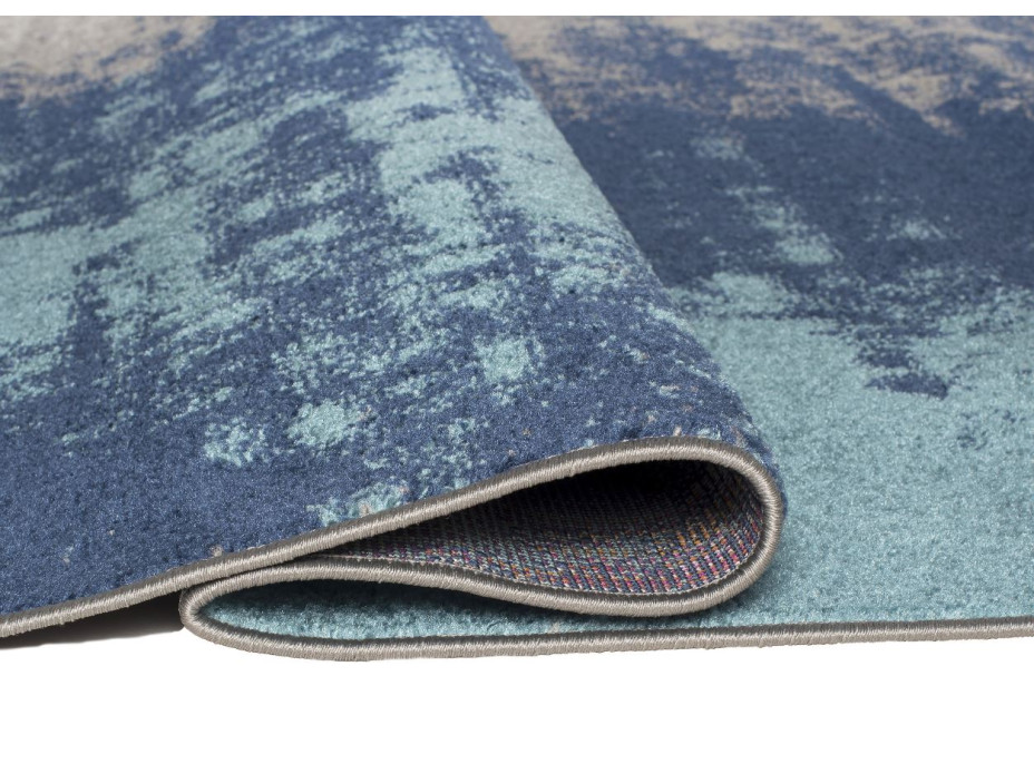 Moderný kusový koberec SPRING Zoe - šedý/modrý