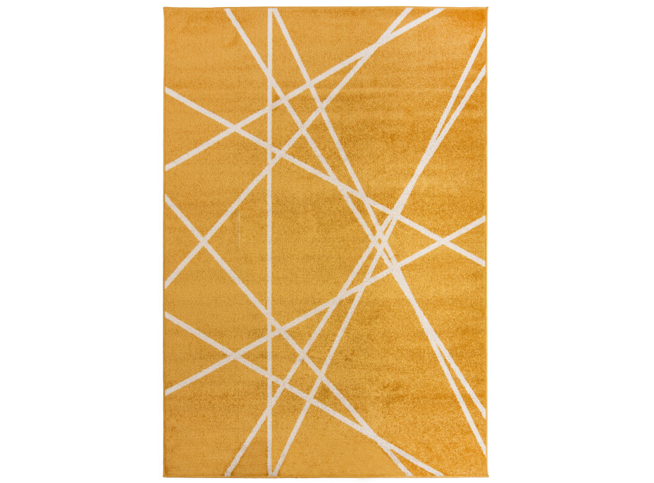 Moderný kusový koberec SPRING Raven - žltá