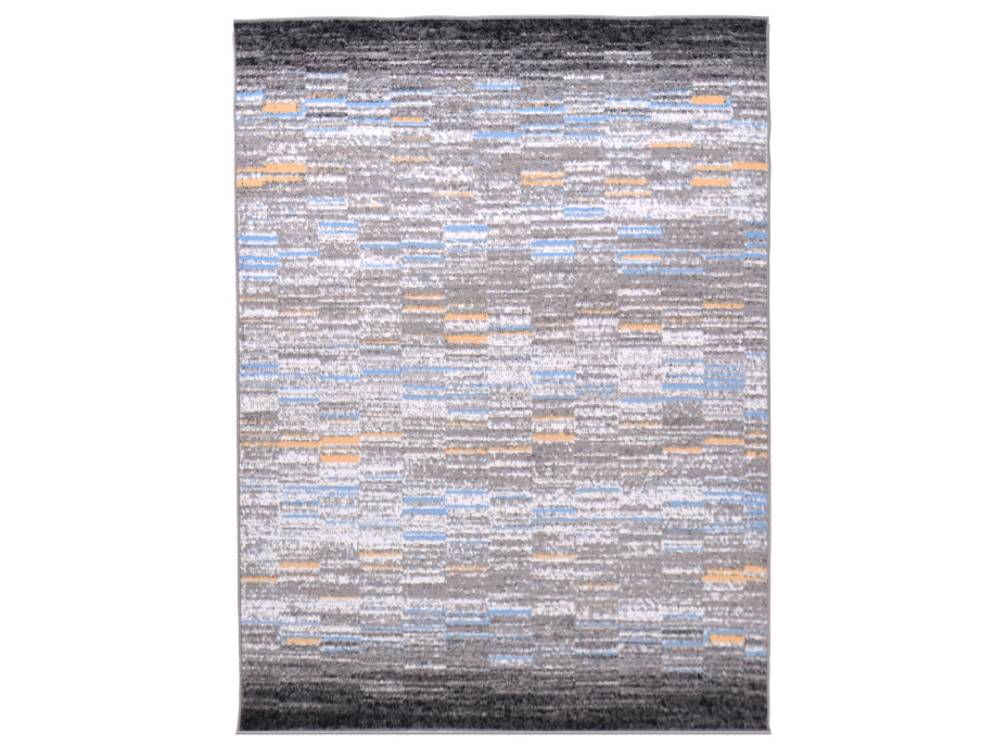 Moderný kusový koberec VISI Beja - sivý / oranžový / modrý