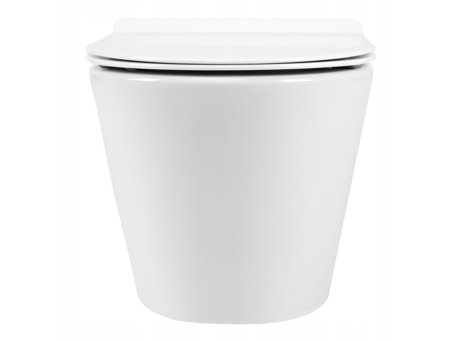 Závesné WC MAXMAX Rea TITO mini RIMLESS + Duroplast sedadlo slim - biele