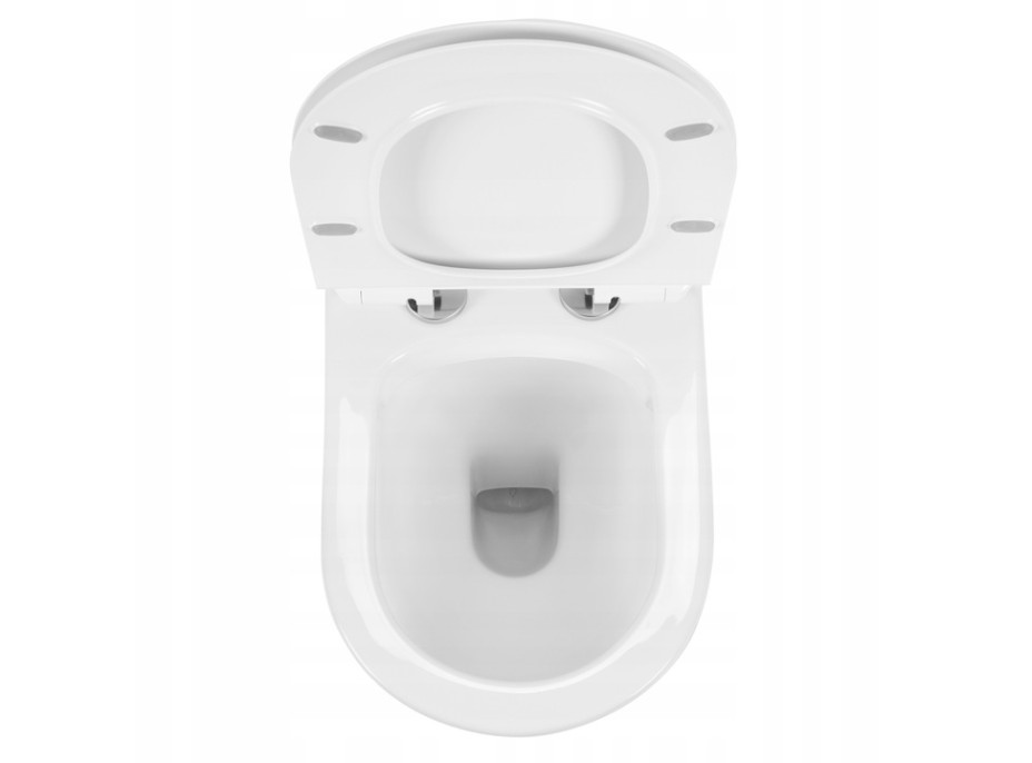 Závesné WC MAXMAX Rea TITO mini RIMLESS + Duroplast sedadlo slim - biele