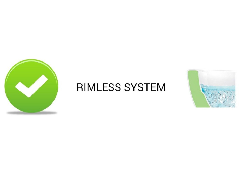 Závesné WC MAXMAX Rea TITO mini RIMLESS + Duroplast sedadlo slim - biele