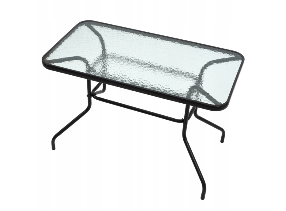 Záhradný set nábytku PATIO pre 6 ľudí - čierno / šedý