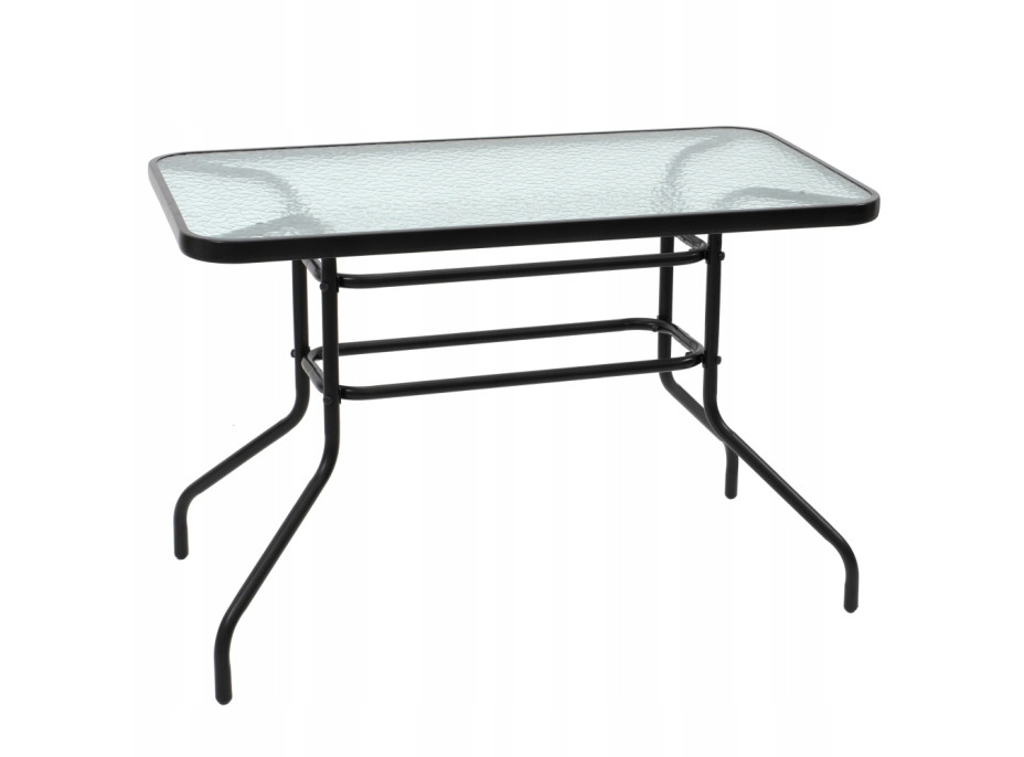 Záhradný set nábytku PATIO pre 6 ľudí - čierno / šedý