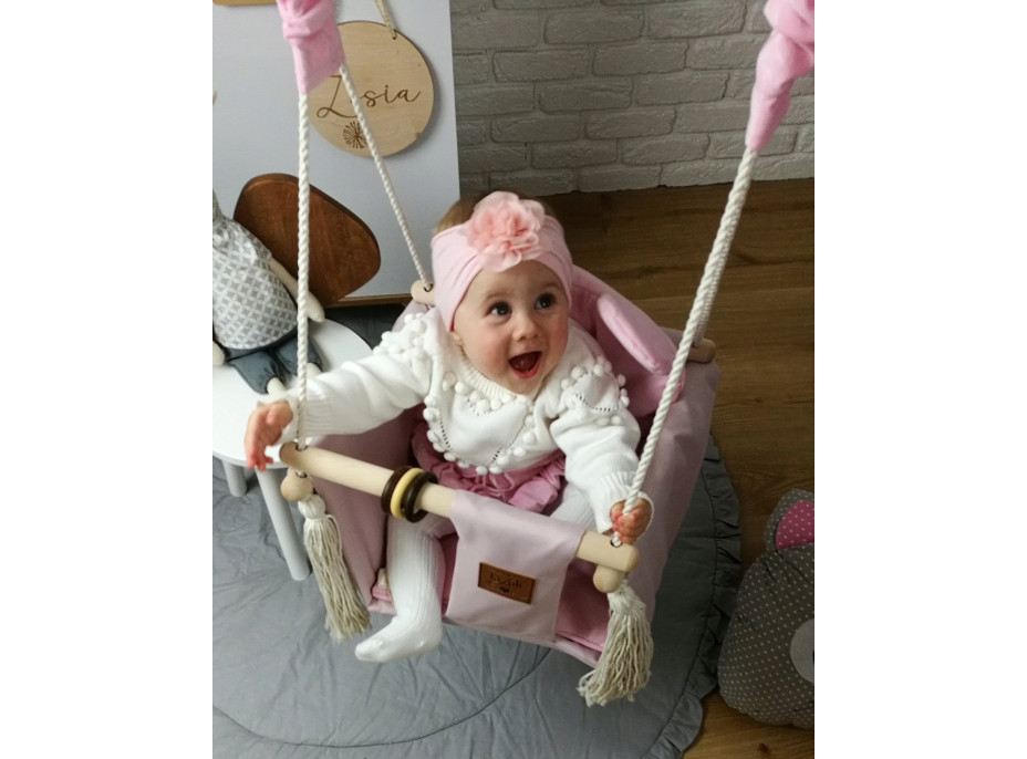 Detská hojdačka VELVET - mätová