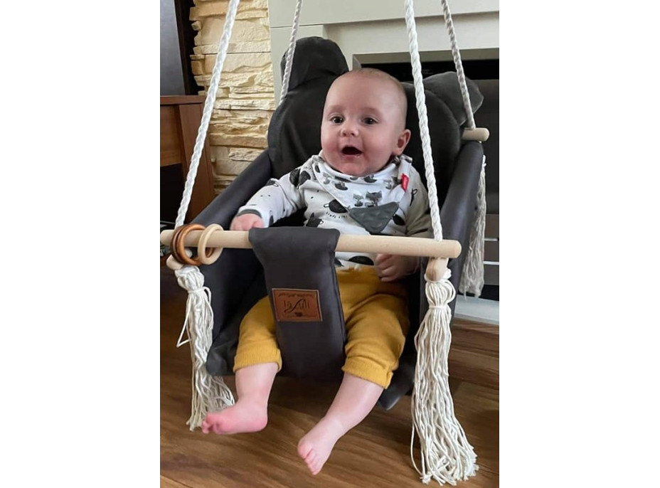 Detská hojdačka VELVET - mätová