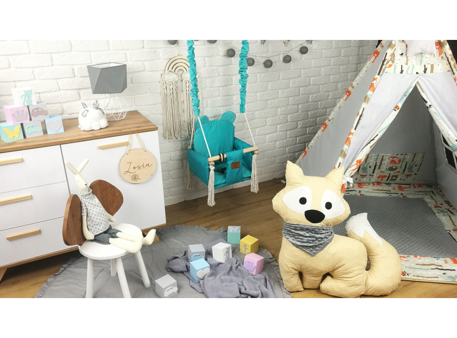 Detská hojdačka VELVET - mätová