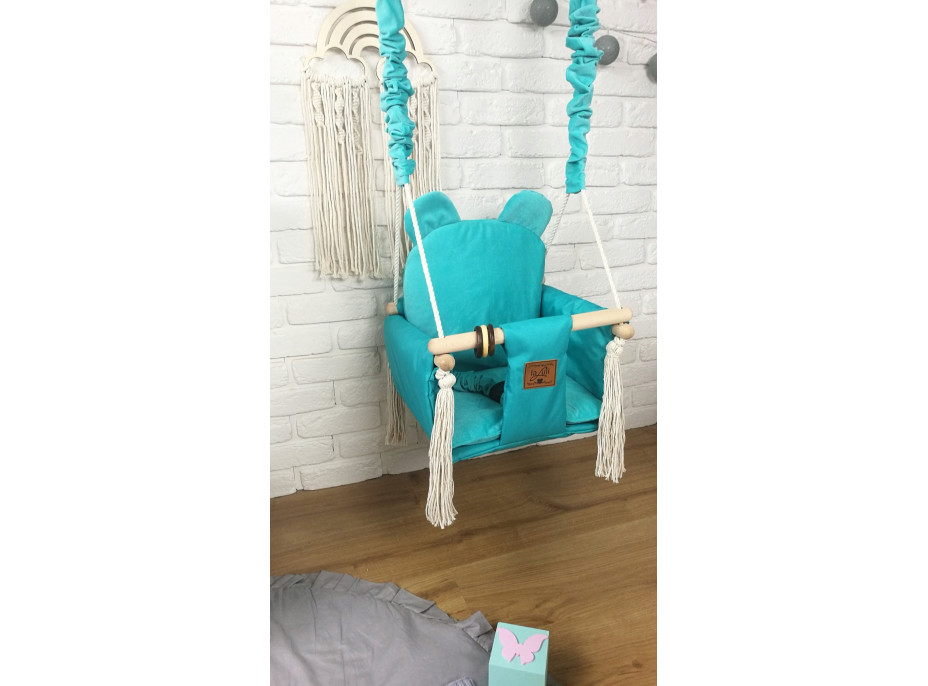 Detská hojdačka VELVET - mätová