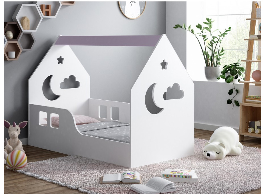Detská Domčekové posteľ HAPPY HOUSE - Nebo - 160x80 cm (12 farieb) + matrace ZADARMO