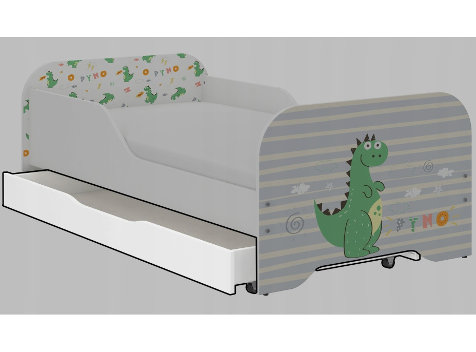 Lamino zásuvka 158x75x14 cm pod detskú posteľ 160x80 cm
