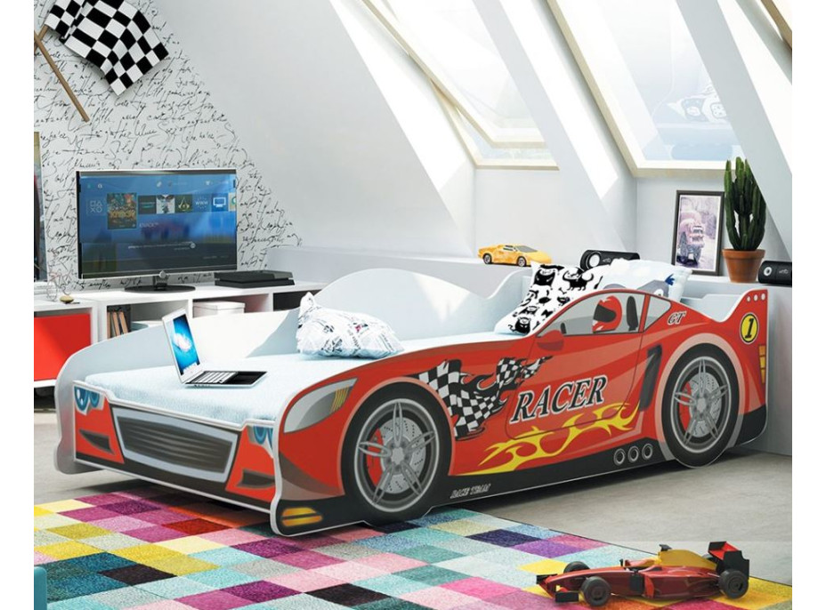 Detská autopostel CARS RACER - 160x80 cm