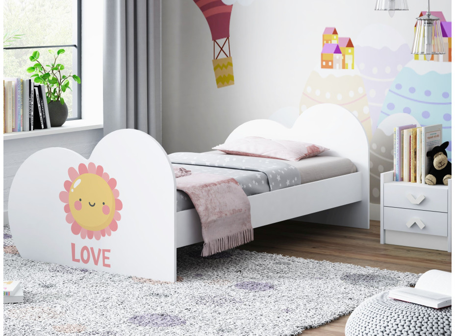 Detská posteľ SLUNÍČKO 160x80 cm (11 farieb) + matrace ZADARMO