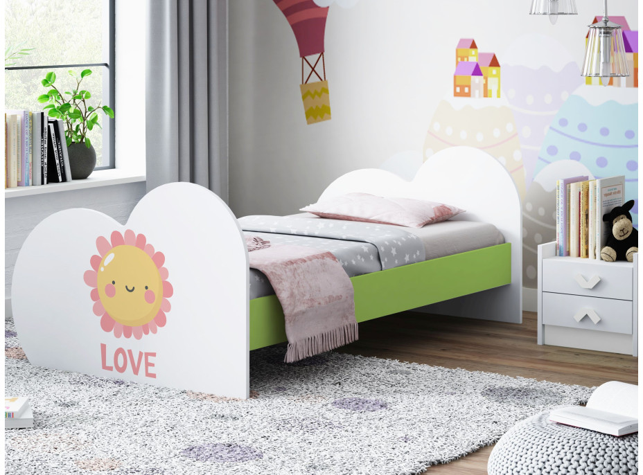 Detská posteľ SLUNÍČKO 160x80 cm (11 farieb) + matrace ZADARMO