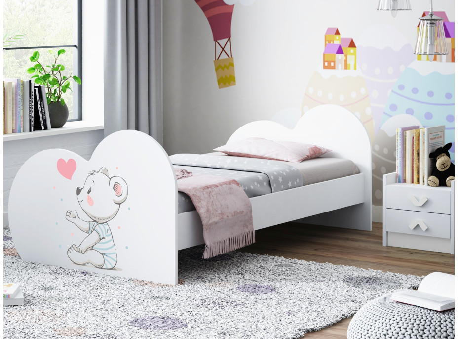 Detská posteľ zamilovaní KOALA 160x80 cm (11 farieb) + matrace ZADARMO