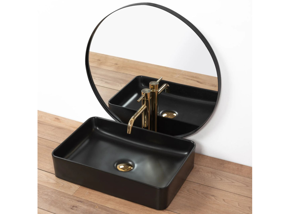 Keramické umývadlo MAXMAX Rea AVIA - čierne matné