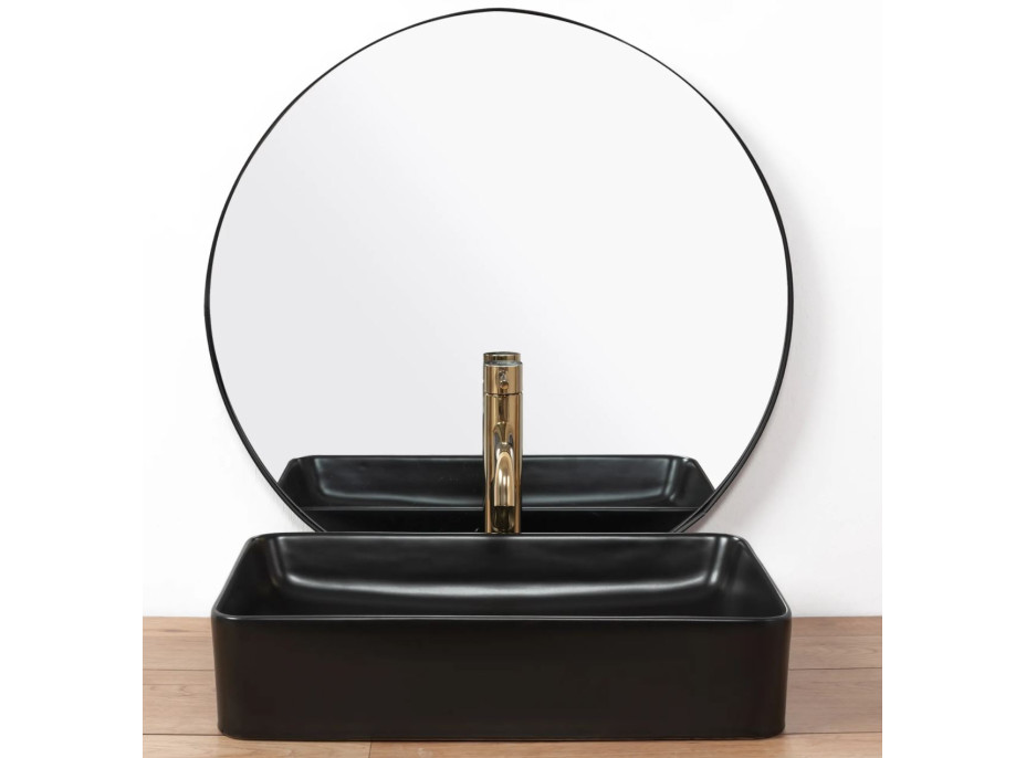 Keramické umývadlo MAXMAX Rea AVIA - čierne matné