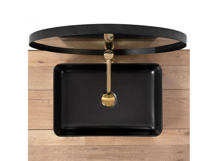 Keramické umývadlo MAXMAX Rea AVIA - čierne matné