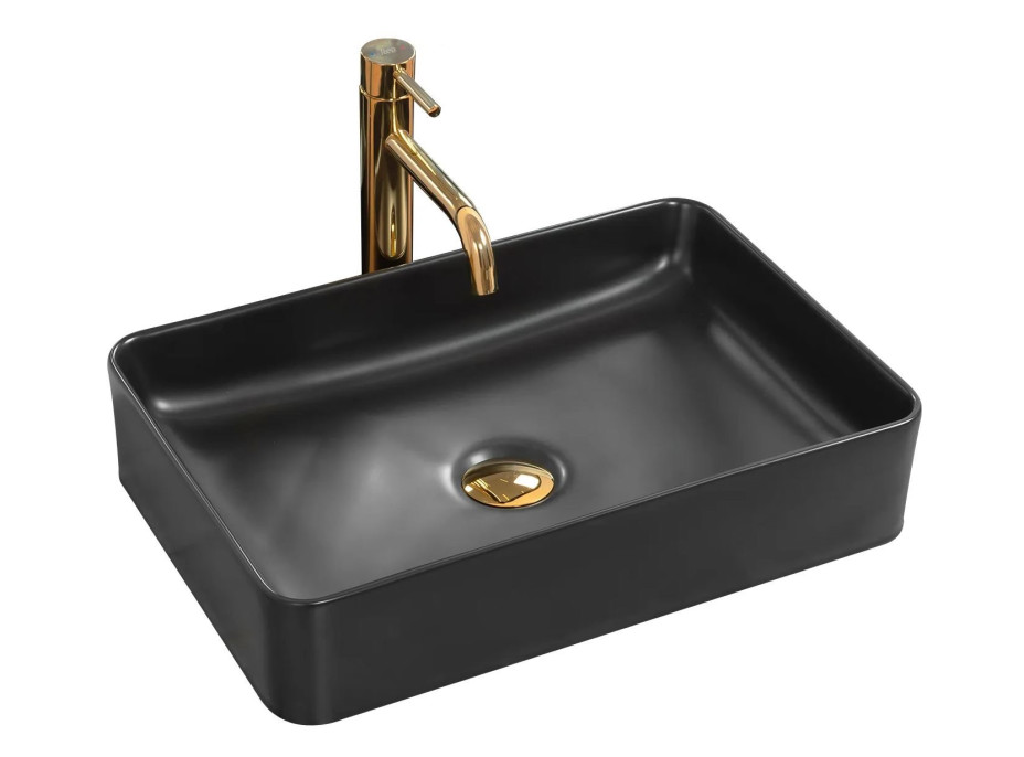 Keramické umývadlo MAXMAX Rea AVIA - čierne matné