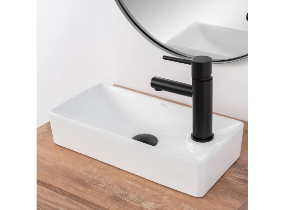 Keramické umývadlo MAXMAX Rea JASPER - biele