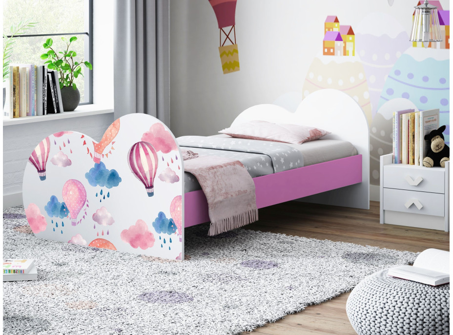 Detská posteľ BALÓNY 190x90 cm (11 farieb) + matrace ZADARMO