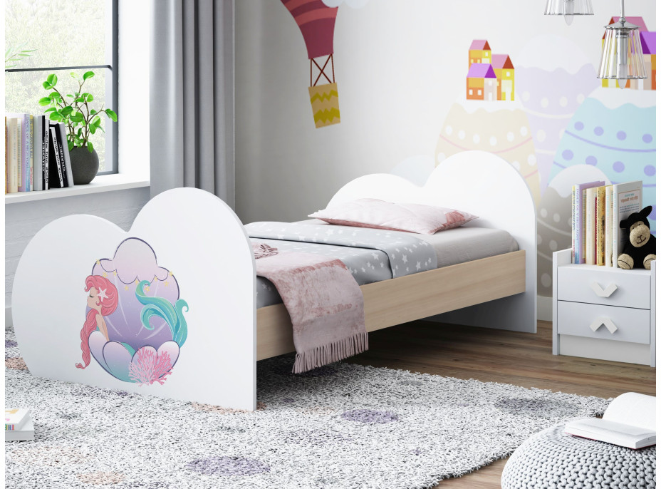 Detská posteľ MORSKÁ VÍLA 190x90 cm (11 farieb) + matrace ZADARMO
