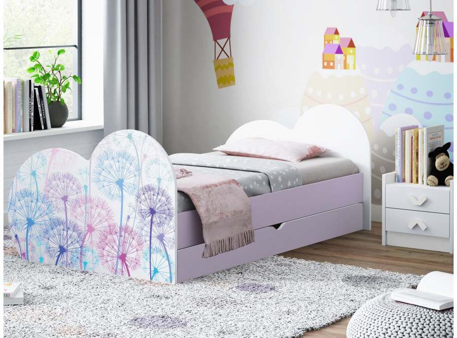 Detská posteľ PAMPELIŠIKA 200x90 cm, so zásuvkou (11 farieb) + matrace ZADARMO