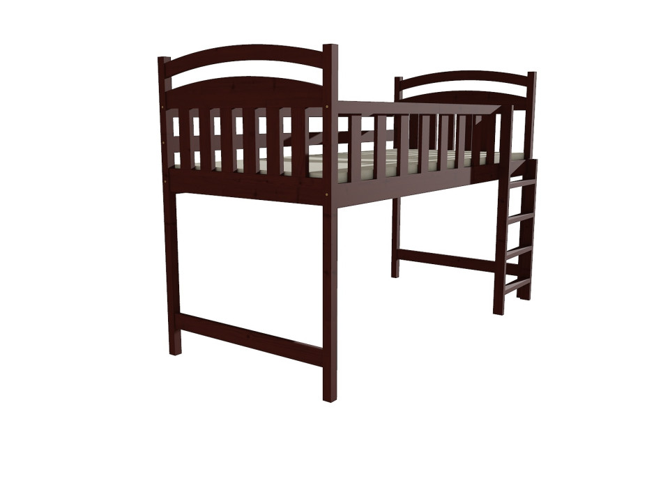 Vyvýšená detská posteľ z MASÍVU 200x90cm - ZP003