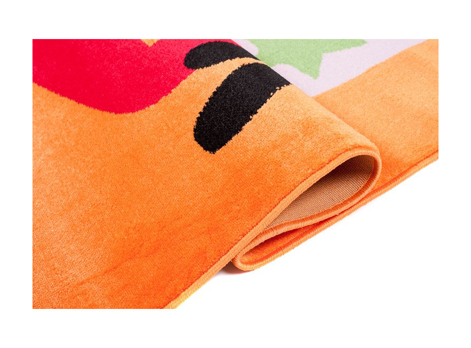 Detský koberec VRTUĽNÍK - oranžový