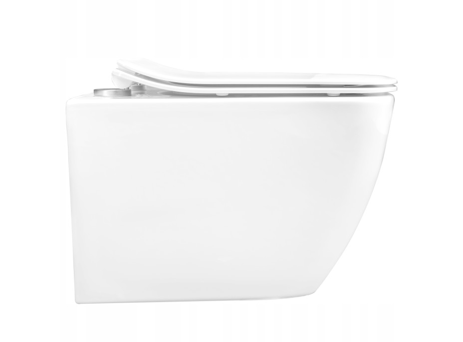 Závesné WC MAXMAX Rea MARTIN RIMLESS + Duroplast sedátko slim