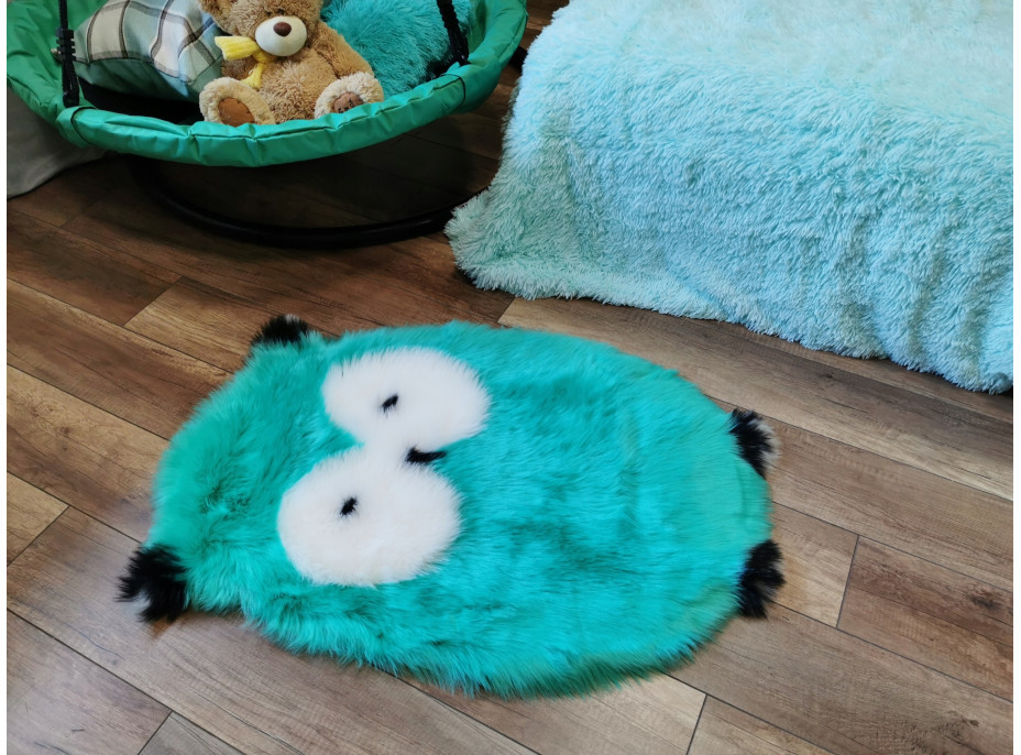 Detský plyšový koberec ANIMAL - sovička