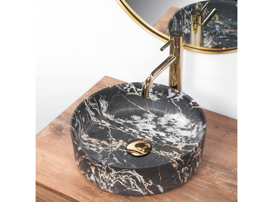 Keramické umývadlo SAMI APOGEO MARBLE - imitácia mramoru