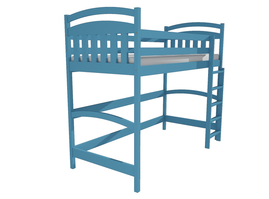 Vyvýšená detská posteľ z MASÍVU 200x80cm - M05