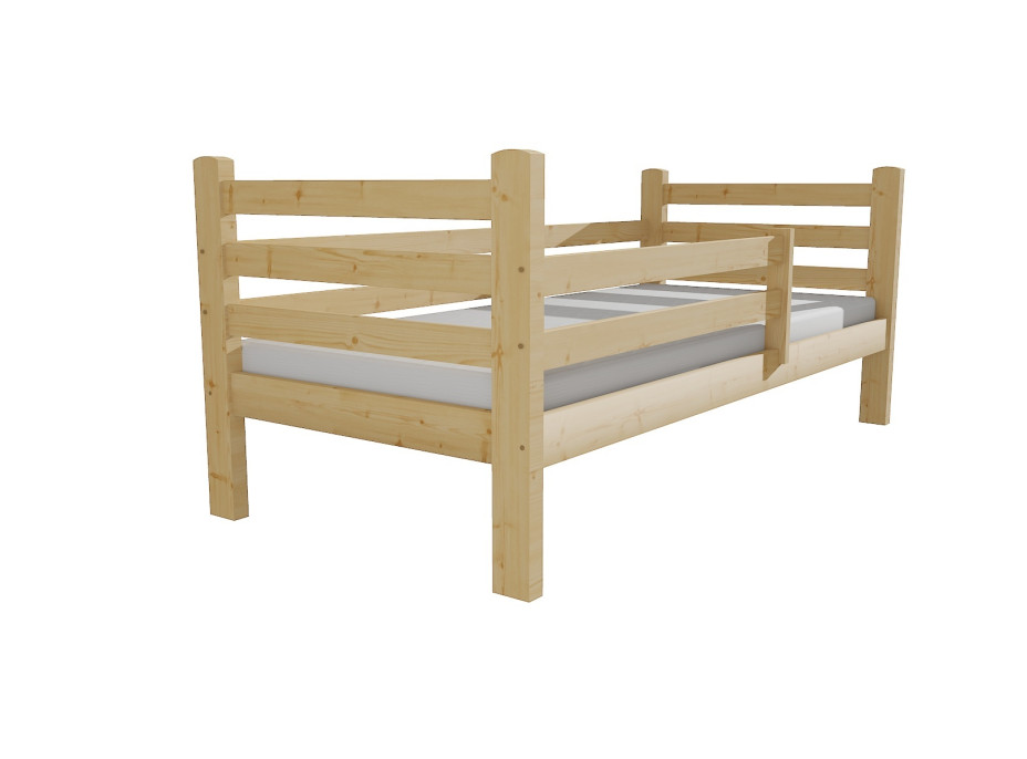 Detská posteľ z masívu 200x80cm so zásuvkou - M01