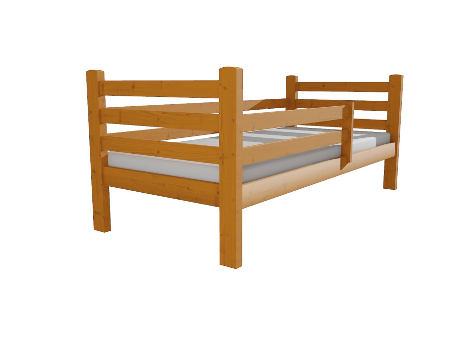 Detská posteľ z masívu 200x80cm so zásuvkou - M01
