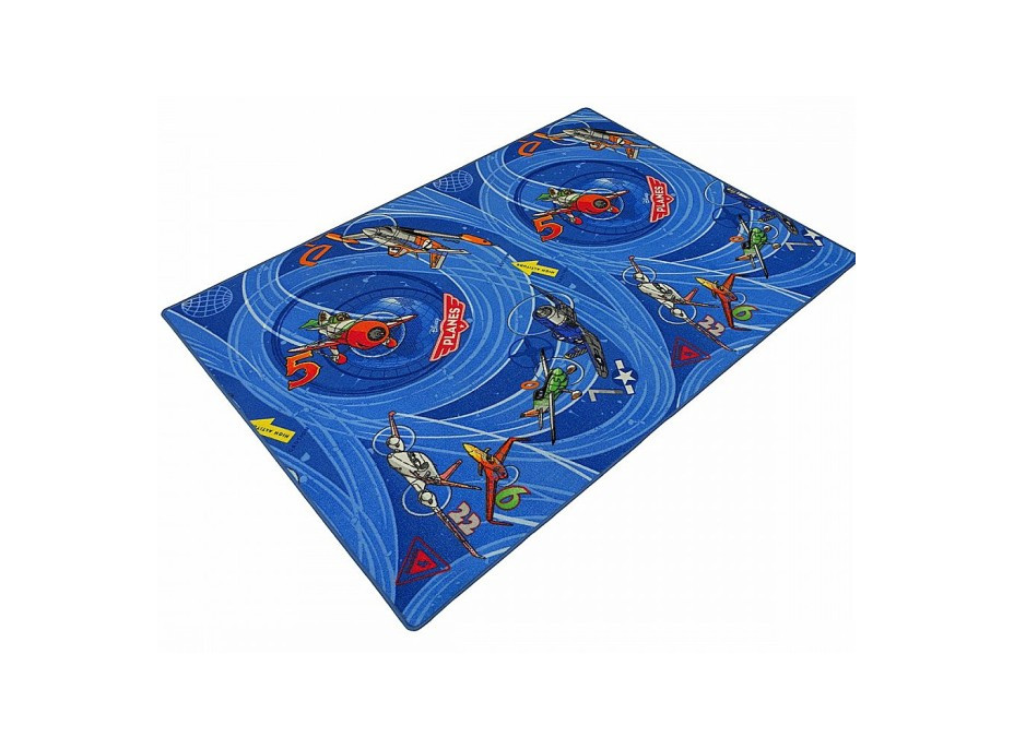 Detský koberec LIETADLÁ modrý