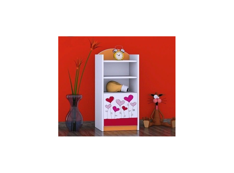 Detský úložný regál LOVE - TYP 2 - NÍZKY