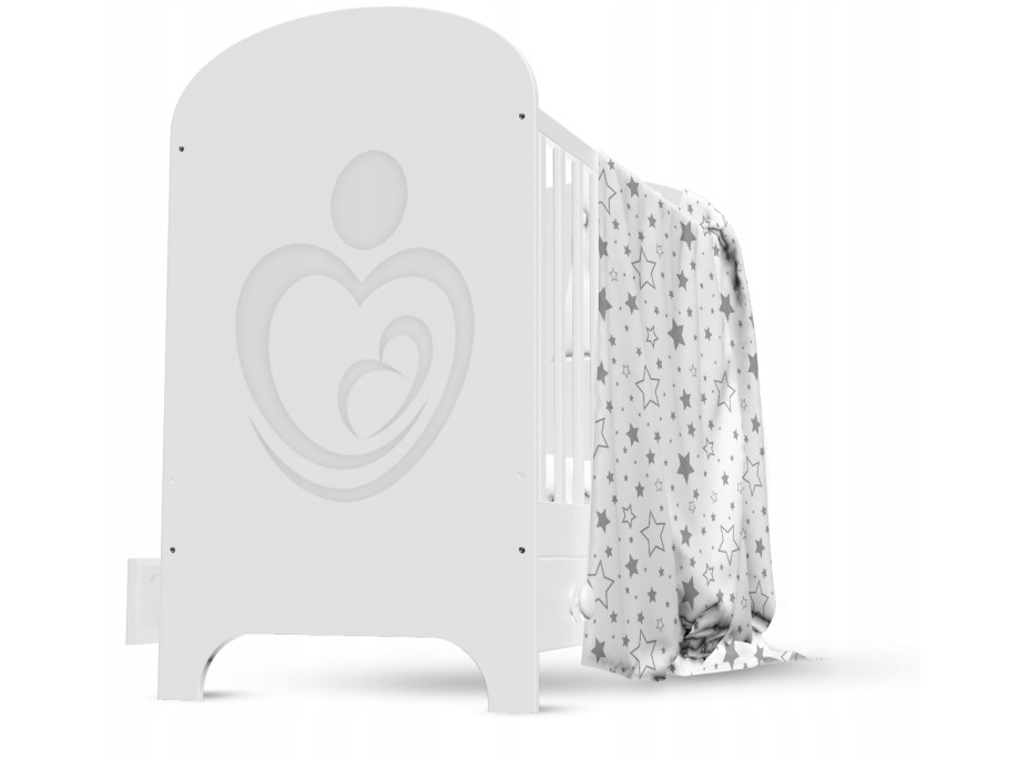 Detské bavlnené obliečky do postieľky 135x100 cm BABYMAM PREMIUM - Mliečna dráha