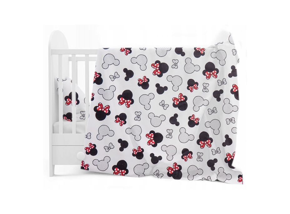 Detské bavlnené obliečky do postieľky 120x90 cm BABYMAM PREMIUM - Myška Minnie