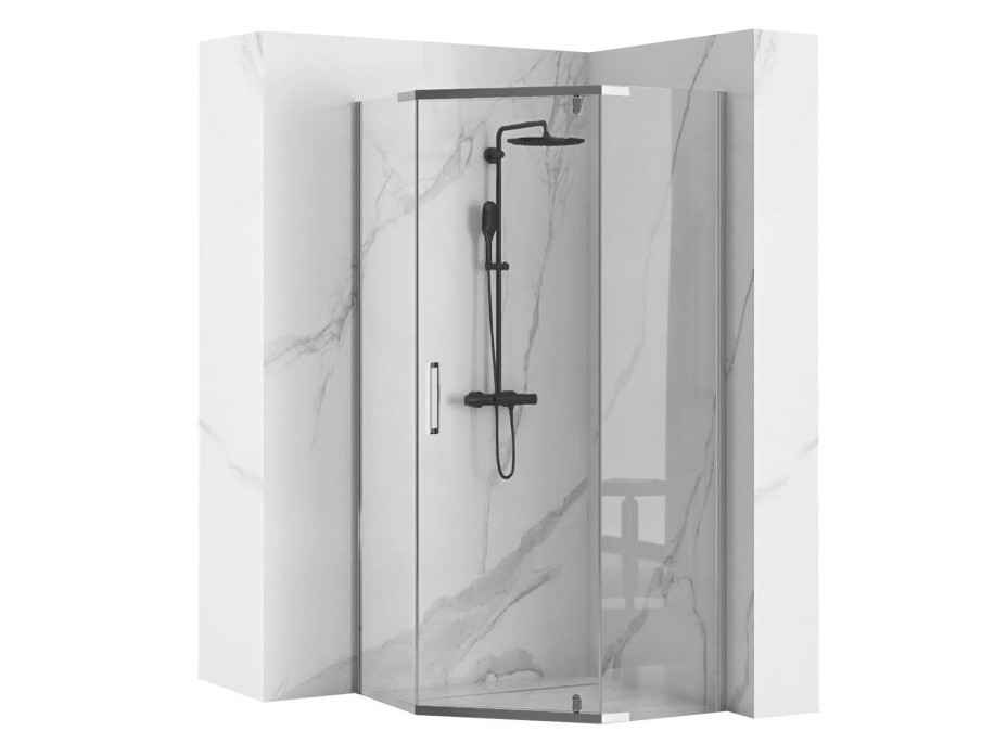 Sprchovací kút MAXMAX Rea AXIN 80x80 cm - chrómový