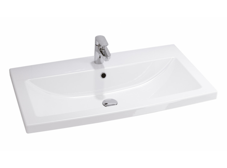 Kúpeľňová skrinka s umývadlom CERSANIT - SET 809 LARA COMO 80 - BIELA DSM (S801-149-DSM)