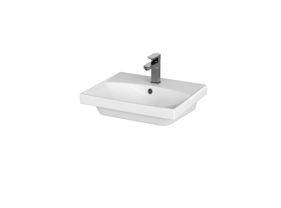 Kúpeľňová skrinka s umývadlom CERSANIT - SET 822 LARA CITY 50 - ORECH (S801-155-DSM)
