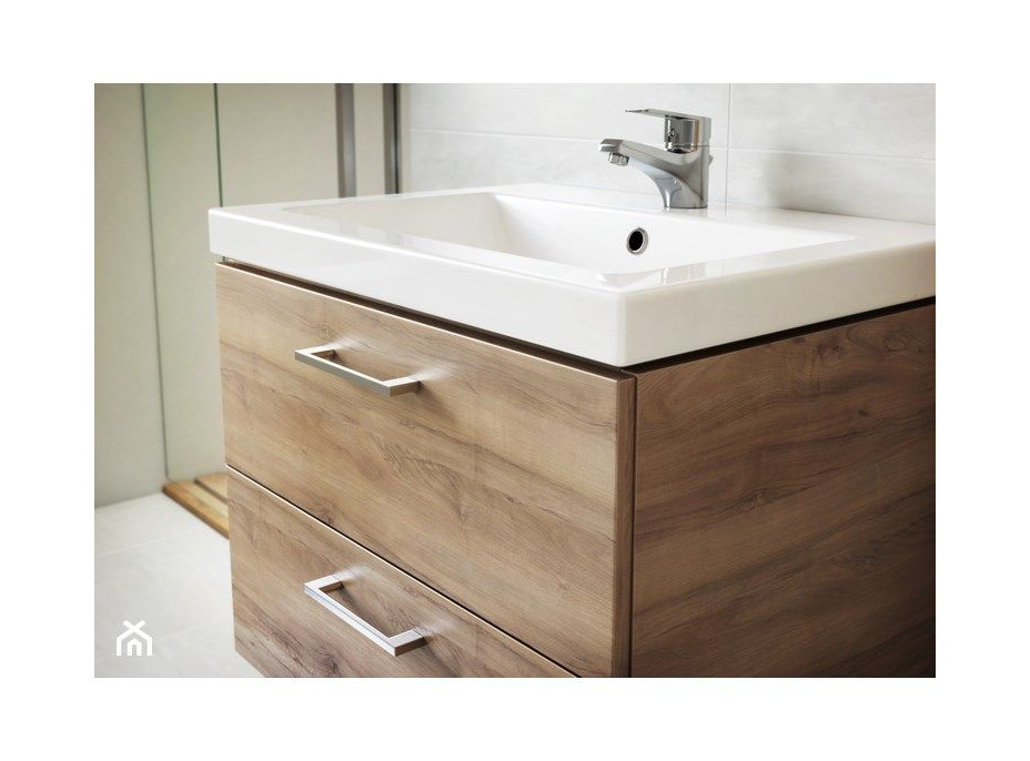 Kúpeľňová skrinka s umývadlom CERSANIT - SET 821 LARA COMO 80 - ORECH DSM (S801-154-DSM)