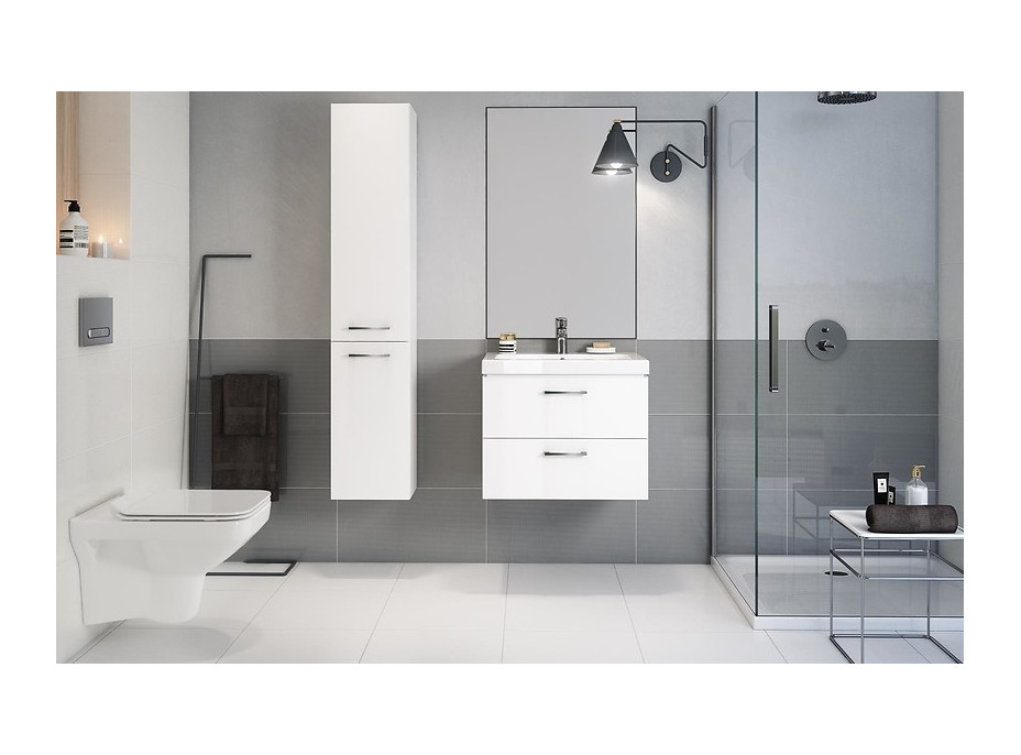 Kúpeľňová vysoká skrinka CERSANIT - STĹPIK LARA - BIELA 150X30 (S926-007-DSM)