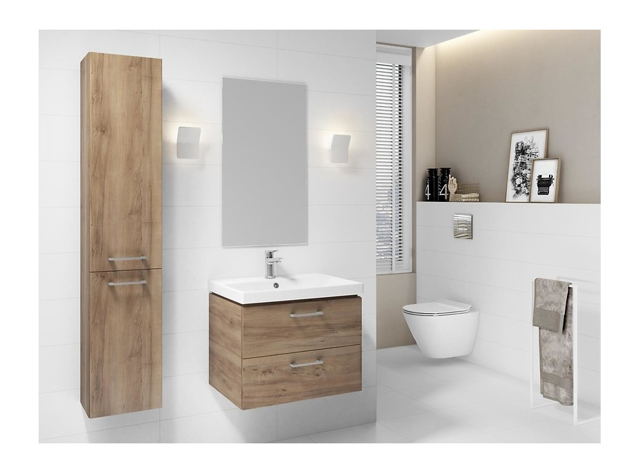 Kúpeľňová vysoká skrinka CERSANIT - STĹPIK LARA - ORECH 150X30 (S926-008-DSM)
