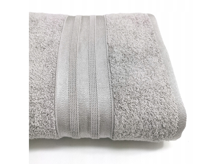 Bavlnená osuška WIKI - 70x140 cm - 450g / m2 - svetlo šedá