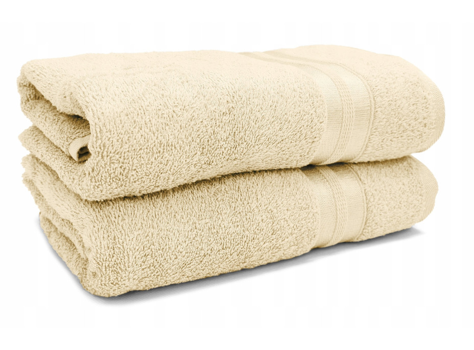 Bavlnený uterák WIKI - 50x90 cm - 450g / m2 - ecru biely