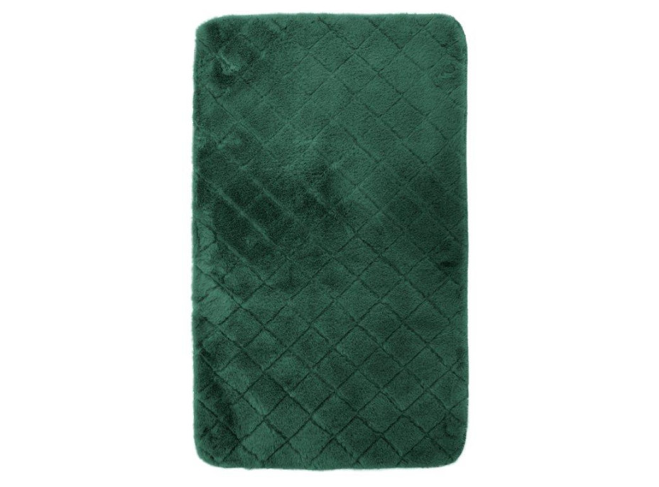 Kúpeľňová plyšová predložka OSLO 50x75 cm - smaragdovo zelená