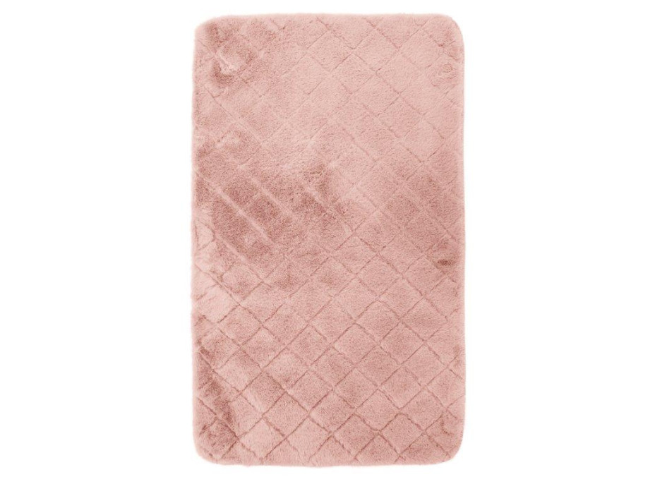 Kúpeľňová plyšová predložka OSLO 50x75 cm - svetlo ružová