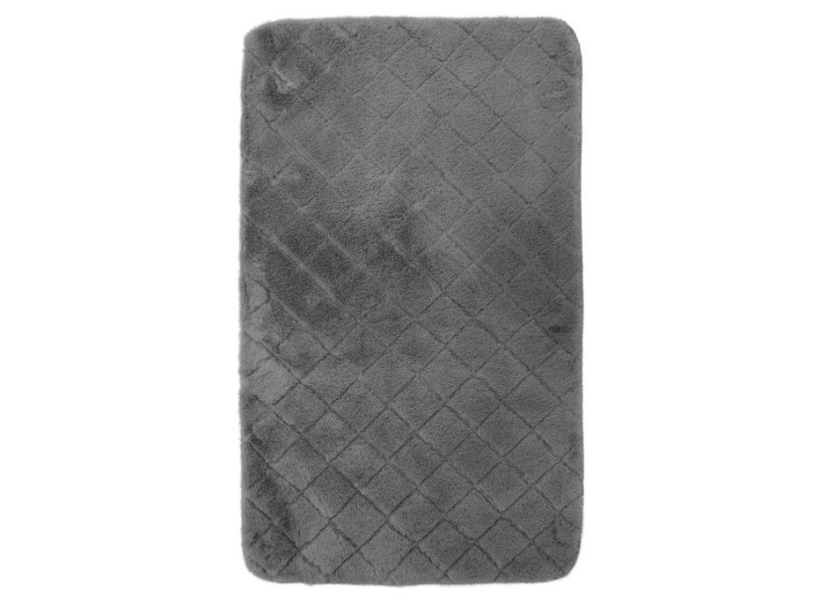 Kúpeľňová plyšová predložka OSLO 50x75 cm - tmavo šedá