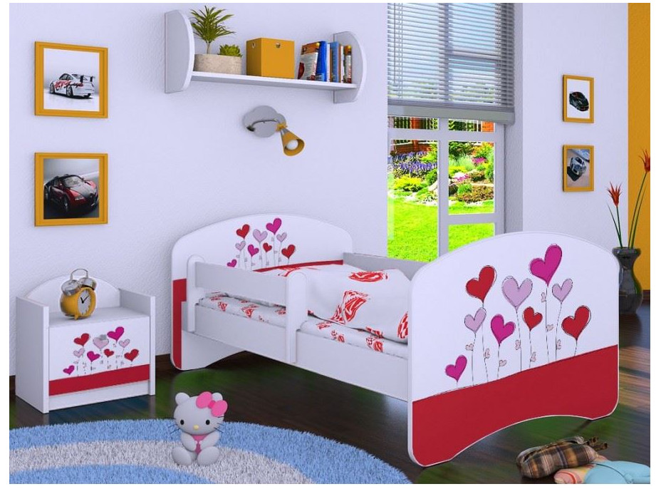 Detská posteľ bez šuplíku 180x90cm LOVE - biela